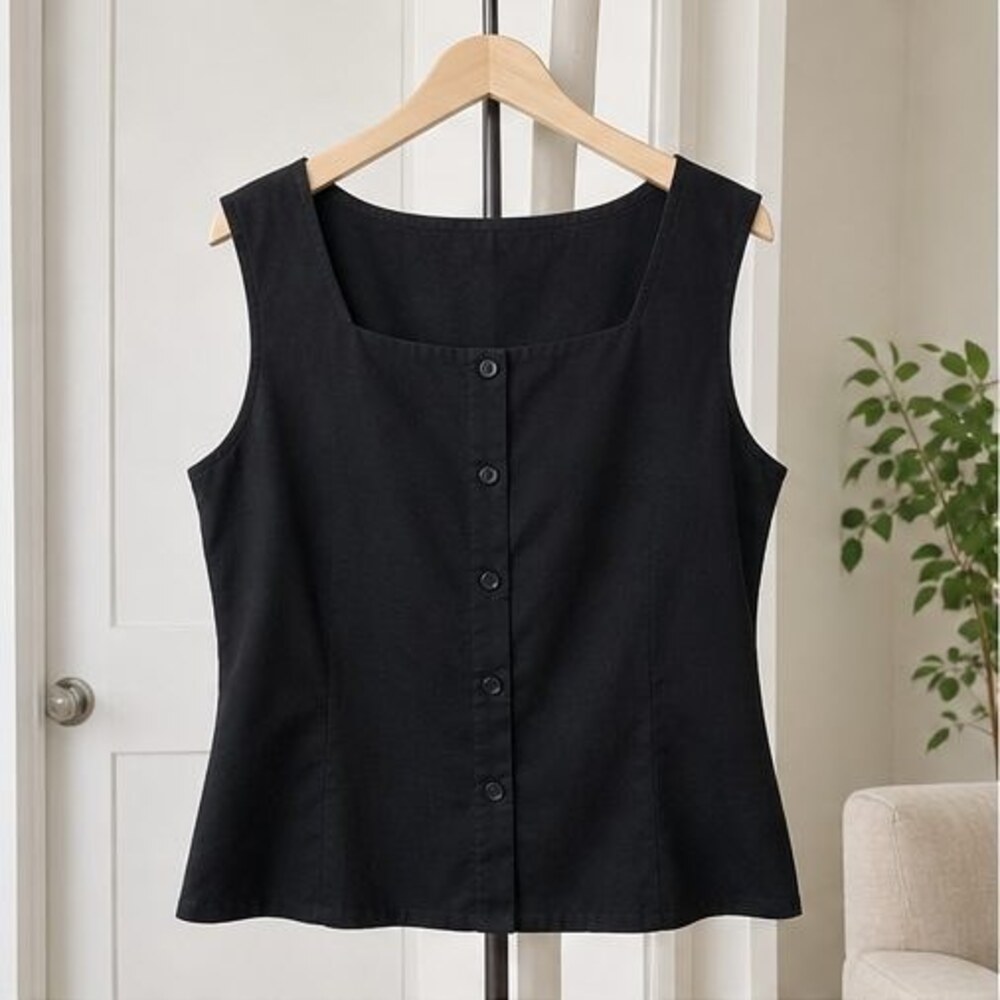 Black Peplum Top